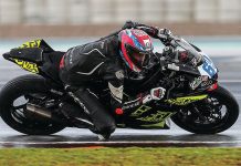 Eli Banish (69) in action at the RFME ESBK event at Valencia. Photo courtesy Eli Banish.