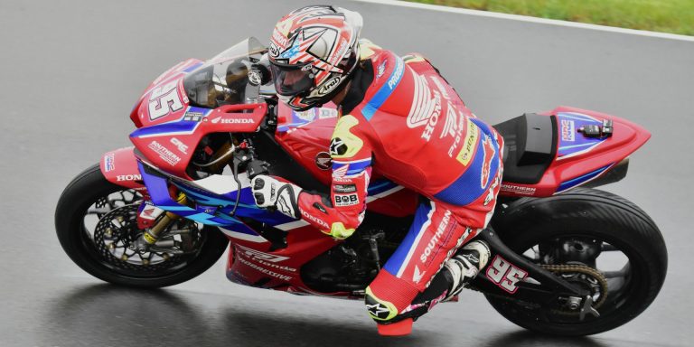 MotoAmerica: Beach On Provisional Stock 1000 Pole At Wet Road America