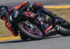Alessandro Di Mario (1) on his Aprilia RS 660 at Daytona in 2025. Photo by BJN.