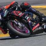 Alessandro Di Mario (1) on his Aprilia RS 660 at Daytona in 2025. Photo by BJN.
