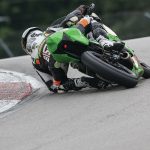 Matthew Chapin (95) in action in MotoAmerica Junior Cup at Mid-Ohio. Photo by BJN.