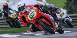 Alessandro Di Mario leads the Parts Unlimited Talent Cup By Motul Championship after two rounds of the new series. Photo by Brian J. Nelson