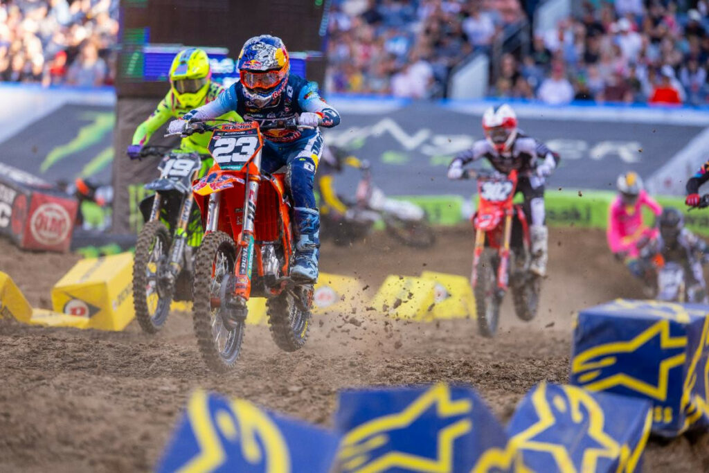 Second place 250SX Class - Julien Beaumer (#23 in photo)