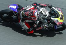 Derek Sanchez (23) in action during the MotoAmerica Talent Cup event at Barber in 2025. Photo by Brian J. Nelson.