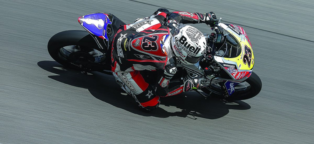 Derek Sanchez (23) in action during the MotoAmerica Talent Cup event at Barber in 2025. Photo by Brian J. Nelson.