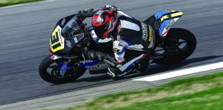 Hank Vossberg (31) in MotoAmerica Talent Cup at Barber in 2025. Photo by Brian J. Nelson.