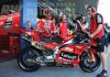A 2025 factory Desmosedici during this year's Thai GP, with Marc Marquez about to climb aboard.