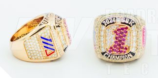 Shops: Thom Duma Fine Jewelers, In The June Issue Josh Herrin's 2024 MotoAmerica Superbike Championship ring is made of over an ounce of gold plus 206 natural diamond and ruby gemstones. Retail value would be between $15,000 and $20,000.