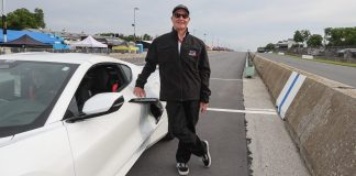 Dr. Carl Price, MotoAmerica’s Chief Medical Officer, on duty and on track. Photo courtesy MotoAmerica.
