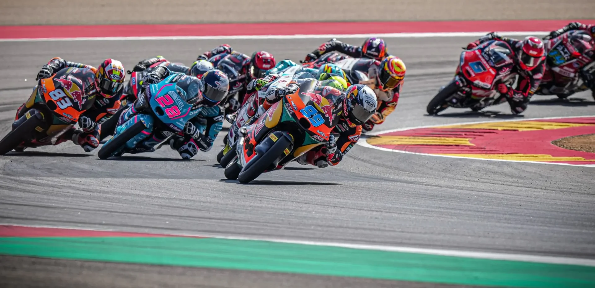 Moto3 race at MotorLand Aragón. Photo courtesy Dorna.