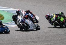 Mikey Lou Sanchez (55) during the race at Jerez. Photo courtesy JuniroGP.