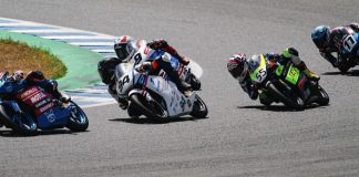 Mikey Lou Sanchez (55) during the race at Jerez. Photo courtesy JuniroGP.