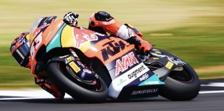 Deniz Oncu riding his Red Bull KTM Ajo Kalex at Silverstone two weeks ago. Photo courtesy Red Bull KTM Ajo Team.