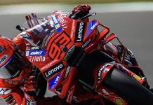 Marc Marc riding his Ducati Lenovo was fastest this morning in Spain. Photo courtesy Ducati.