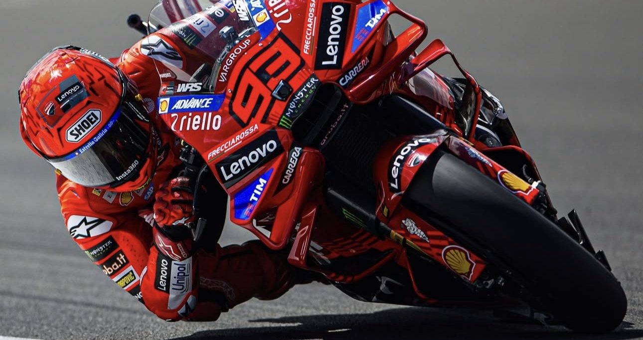 Marc Marc riding his Ducati Lenovo was fastest this morning in Spain. Photo courtesy Ducati.