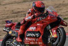 Marc Marquez is best Friday afternoon during practice session. Photo courtesy Ducati Team.