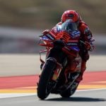 Marc Marquez is best Friday afternoon during practice session. Photo courtesy Ducati Team.