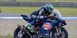 Stefano Manzi was fastest this morning at Misano. Photo courtesy Yamaha Ten Kate Team.