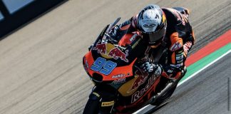 Jose Antonio Rueda during the last Grand-Prix at Aragon. Photo courtesy Red Bull KTM Ajo Team.