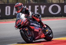 Manuel Gonzalez during the last Grand-Prix at Aragon, in Spain. Photo courtesy IntactGP.