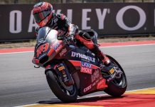 Manuel Gonzalez during the last Grand-Prix at Aragon, in Spain. Photo courtesy IntactGP.