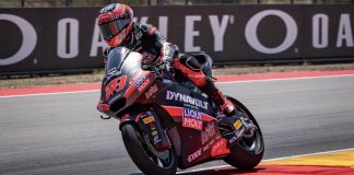Manuel Gonzalez during the last Grand-Prix at Aragon, in Spain. Photo courtesy IntactGP.