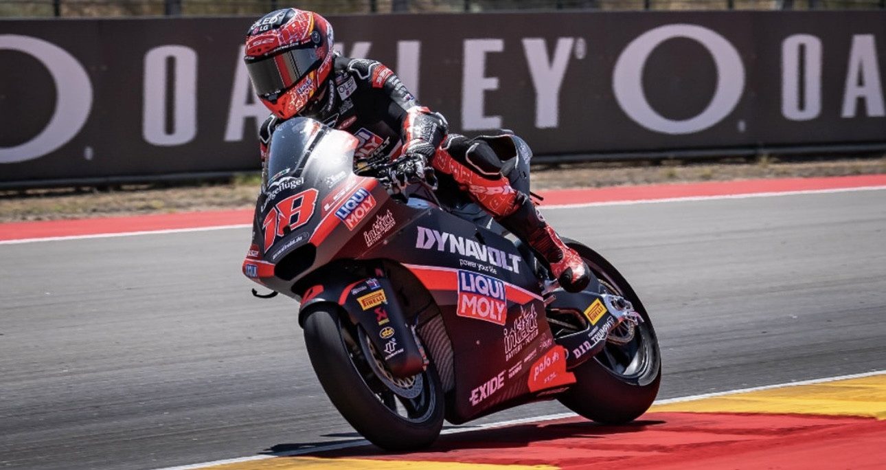 Manuel Gonzalez during the last Grand-Prix at Aragon, in Spain. Photo courtesy IntactGP.