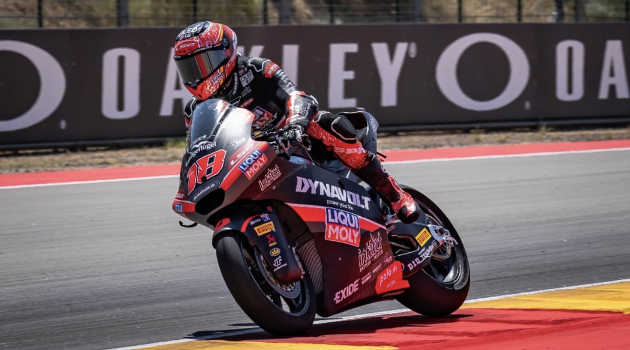 Manuel Gonzalez during the last Grand-Prix at Aragon, in Spain. Photo courtesy IntactGP.