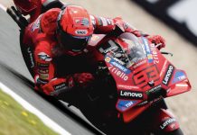 Marc Marquez was fastest this morning during FP1 at Assen. Photo courtesy Ducati Corse Team.