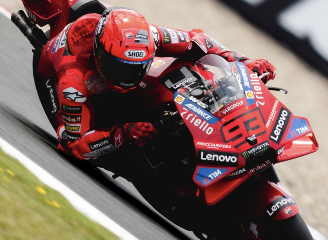 Marc Marquez was fastest this morning during FP1 at Assen. Photo courtesy Ducati Corse Team.