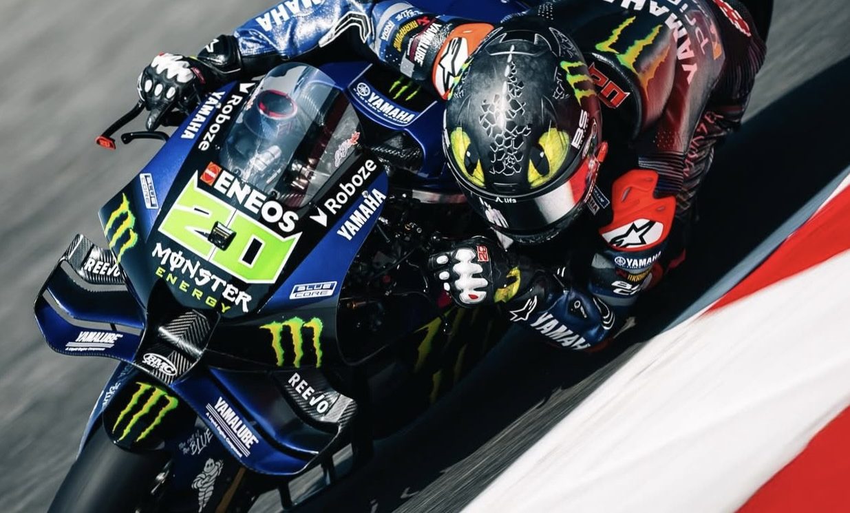 Fabio Quartararo during the last GP in Italy. Photo courtesy Monster Energy Yamaha Team.