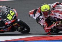 David Muñoz (64) and Luca Lunetta (58) during the practice session at TT Assen. Photo courtesy Dorna.