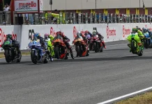 MotoGP Sprint race start at Autodromo Internazionale del Mugello. Photo courtesy Dorna.