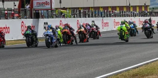 MotoGP Sprint race start at Autodromo Internazionale del Mugello. Photo courtesy Dorna.