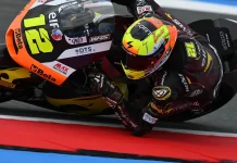 Filip Salac sets new lap record at Assen this afternoon during the practice session. Photo courtesy Dorna.