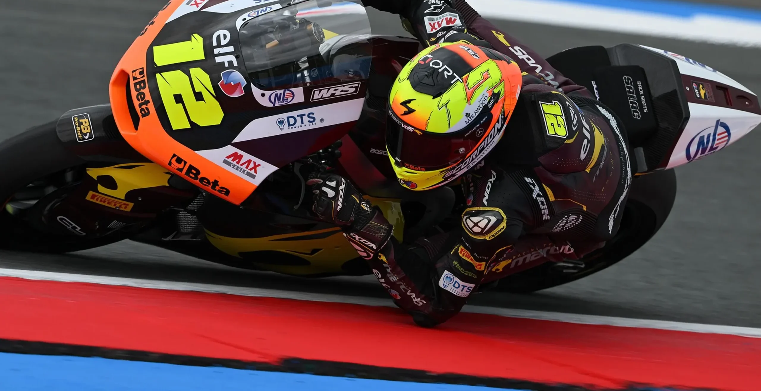 Filip Salac sets new lap record at Assen this afternoon during the practice session. Photo courtesy Dorna.