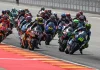 Moto2 race start at MotorLand Aragón, in Spain. Photo courtesy Dorna.