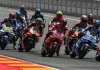 MotoGP race start at MotorLand Aragón. Photo courtesy Dorna.
