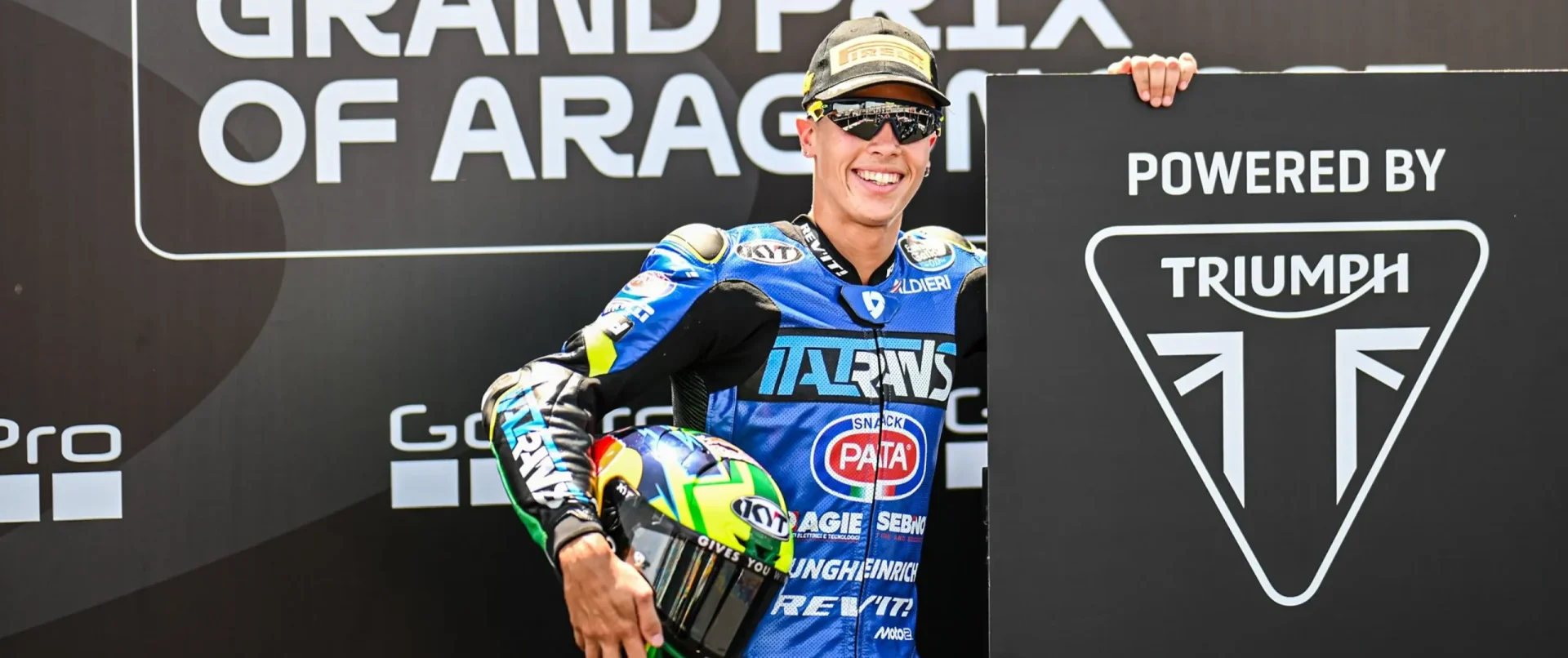 Diogo Moreira claimed pole position at MotorLand Aragon. Photo courtesy Dorna.