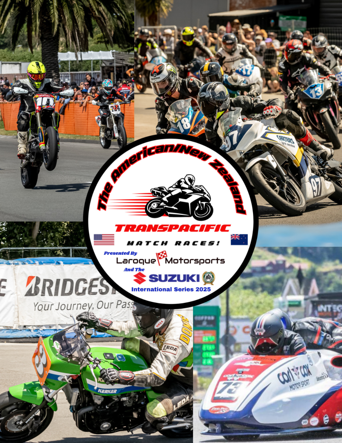 U.S. vs. NZ — The TransPacific Match Races hit the track in 2025. Photo courtesy Laroque Motorsports.