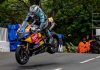 Michael Dunlop won Supersport TT Race 2. Photo by Barry Clay.