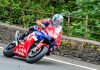 Dean Harrison (3) won TT Superstorck race 1. Photo Barry Clay.
