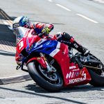 Dean Harrison stormed to victory in the Opul Superstock TT Race 2. Photo Barry Clay