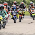 GP 160 MA/Super Mini race: Maverick Johnson (163), Ray Ray (188), Tony Generali (506), and Craig Thompson (144). Photo Credit: Jeff Kulchinski.