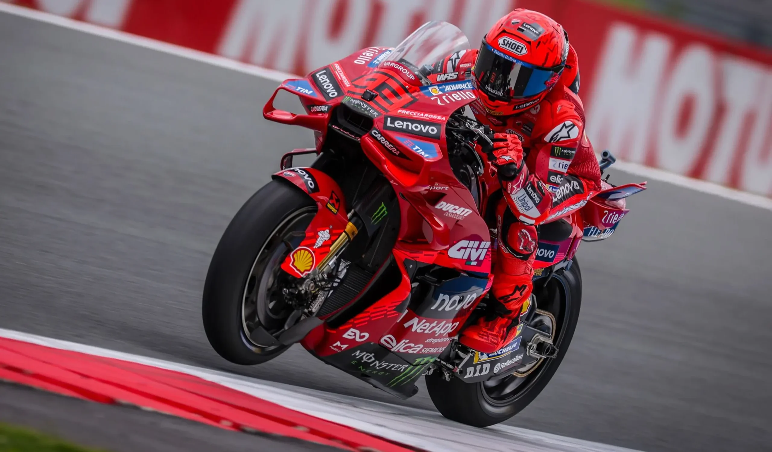 Marc Marquez was fastest this morning during FP1 at Assen. Photo courtesy Ducati Corse Team.