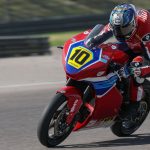 Parts Unlimited Talent Cup By Motul Championship rider Ian Fraley aboard his Real Steel Honda-sponsored Krämer APX-350 MA. Photo by Brian J. Nelson.
