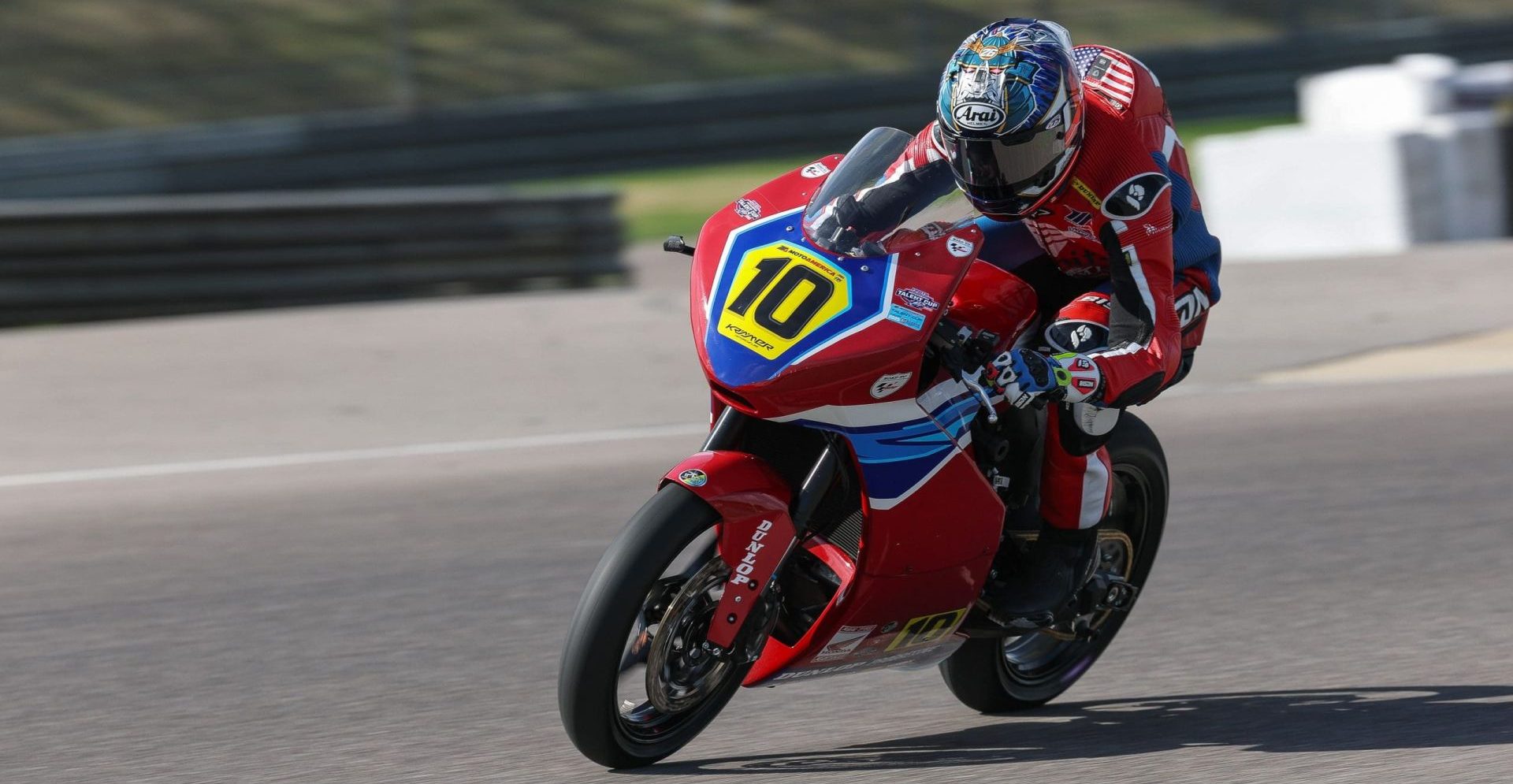 Parts Unlimited Talent Cup By Motul Championship rider Ian Fraley aboard his Real Steel Honda-sponsored Krämer APX-350 MA. Photo by Brian J. Nelson.