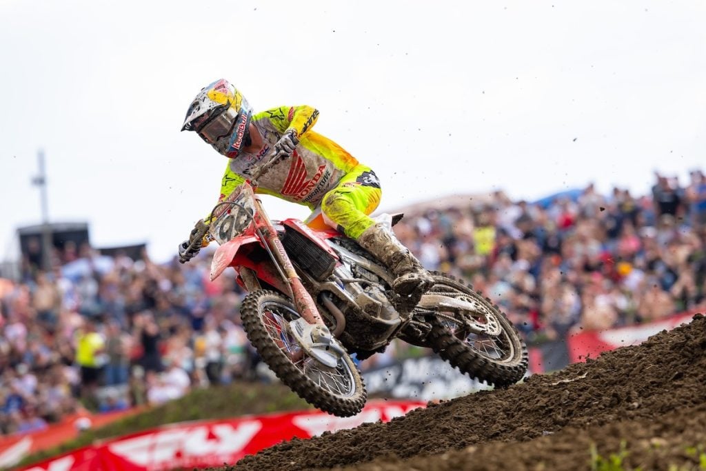 Hunter Lawrence earned his best result of the young season in second. Photo Credit: MX Sports Pro Racing, Inc.