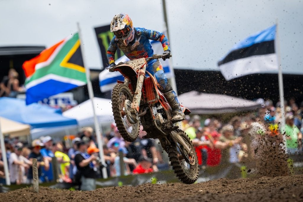 Tom Vialle earned his first podium result since the opening round in second. Photo Credit: MX Sports Pro Racing, Inc.