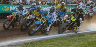 2025 FIM Flat Track World Championship in Meißen, Germany. Photo credit: Jesper Veldhuizen.